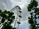 London  Spaziergang zurück zu Hotel das London Eye (GB).